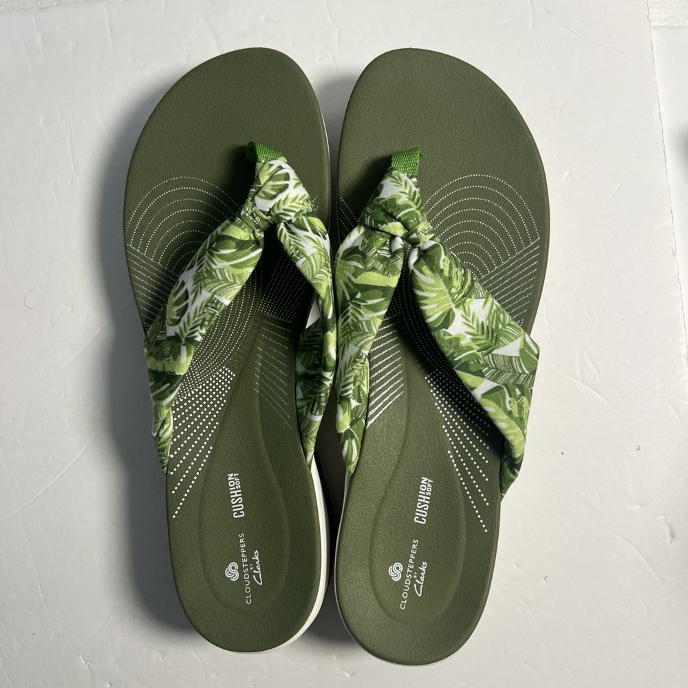 Clarks Cloud Steppers Ladies Toe Post Tropical Sandals "Arla Glison" Size 11-New - Picture 5 of 7
